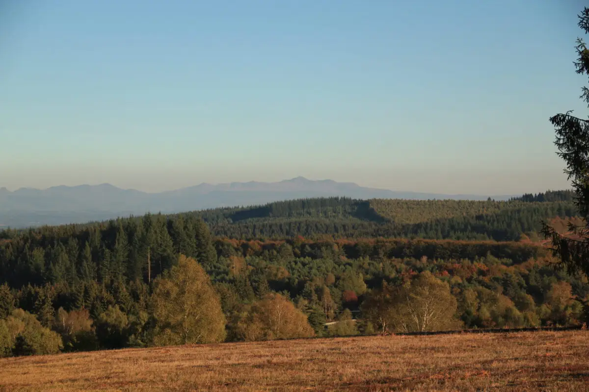 vue sur le Puy de Sancy depuis la Corrèze